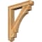 Ekena Millwork Merced Arts and Crafts Rough Sawn Bracket w/ Offset Brace, Western Red Cedar, 6"W x 32"D x 38"H BKT0604X32X38MRC03RWR - alternate 1